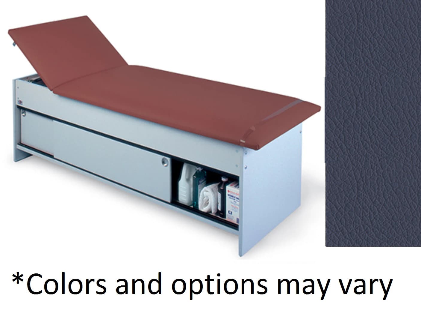 Hausmann Econo-Line Recovery Couch, Laminate, Indigo Blue, with Adjustable Headrest - Couch Recovery w/Hdrst - Image 1
