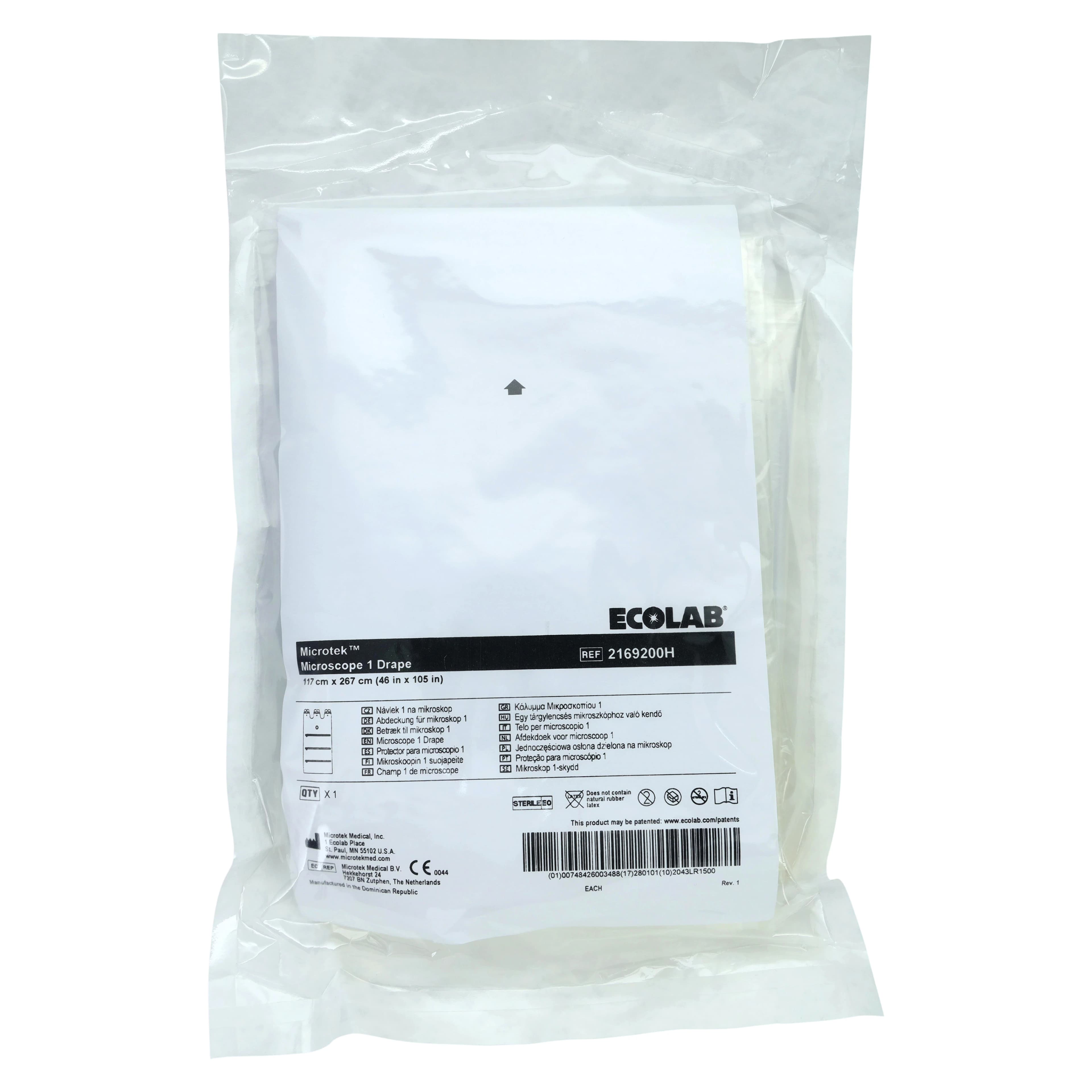 Medline Universal Microscope Drape, 46" x 105", Sterile, Disposable thumbnail 2