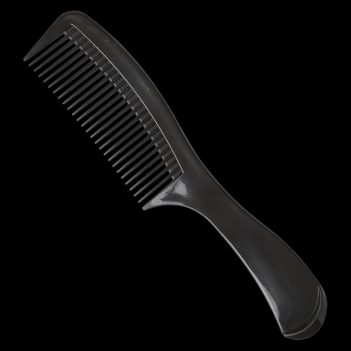 Medline Plastic Large Tooth Comb, Black, 144/Case - Comb Handle Plastic Black - Image 1