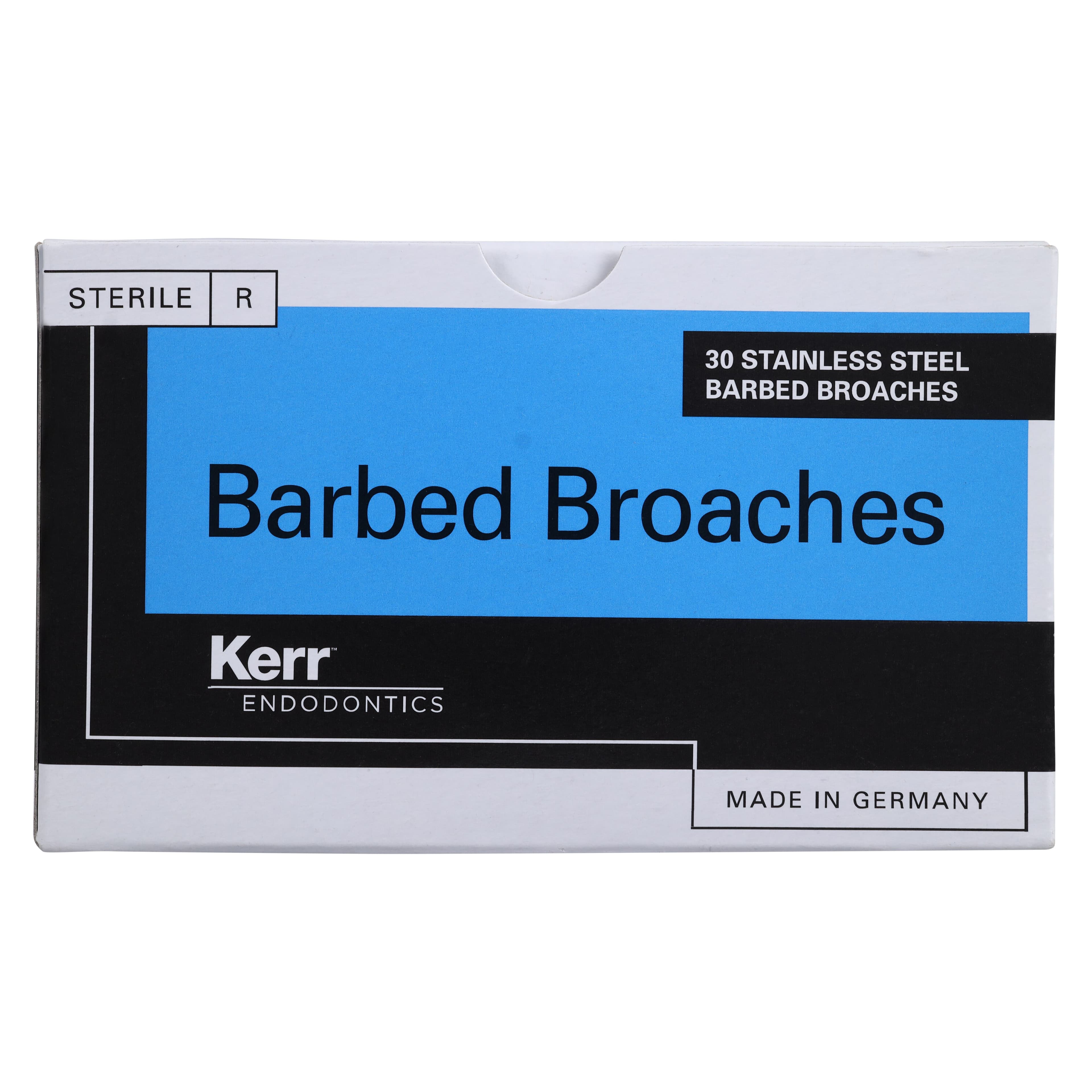 Kerr Barbed Broaches, Fine (Blue), 21mm, Presterilized, 30/Pkg, #17011 thumbnail 3