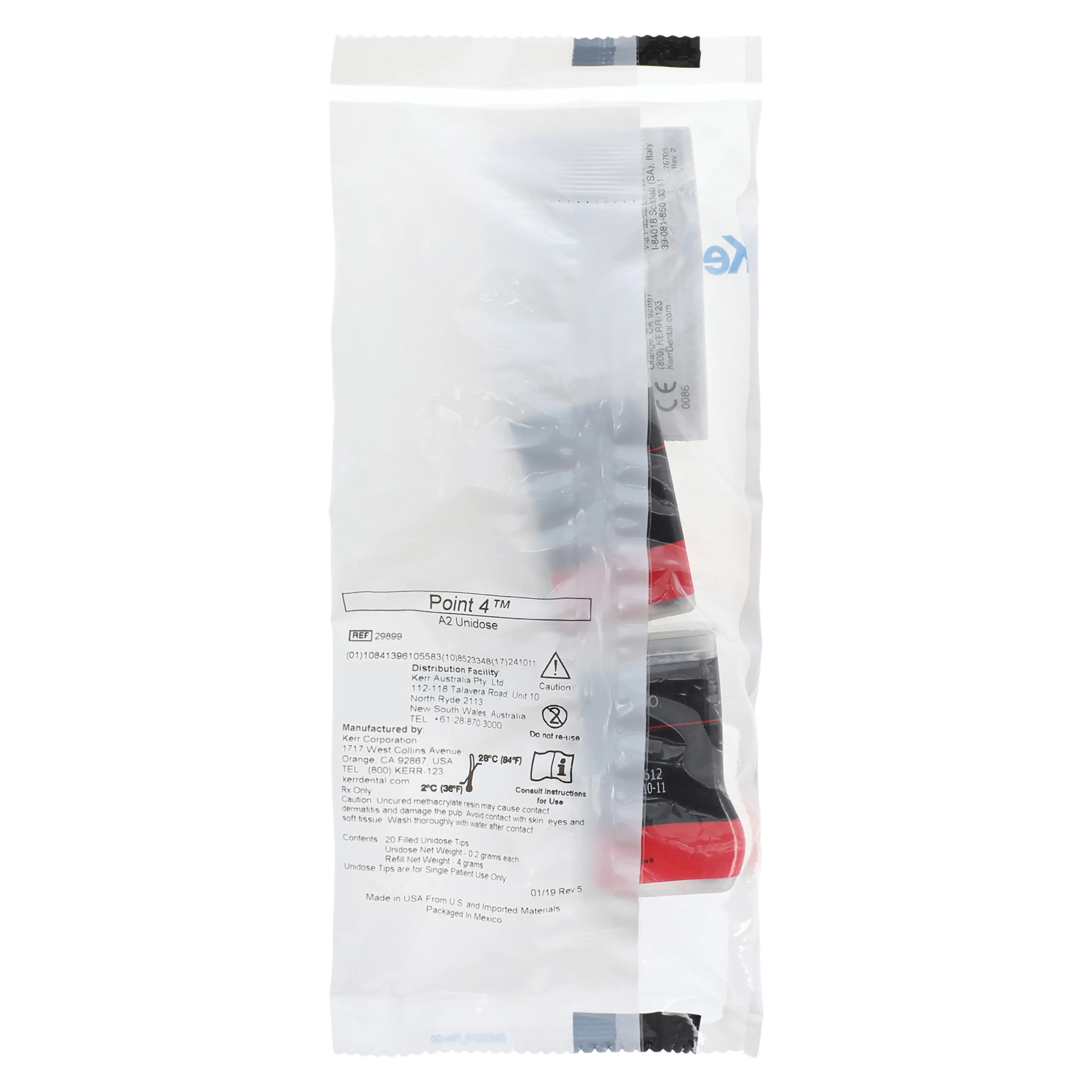 Kerr Point 4 Optimized Particle Composite Unidose Refill, A2 Body, 0.2 g, 20/Pack, #29899 thumbnail 6