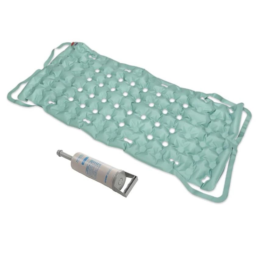 EHOB WAFFLE Econo Extended Care Plus Mattress Overlay Air with Pump, 6/Case - Pad Mattress Econocare Plus - Image 1