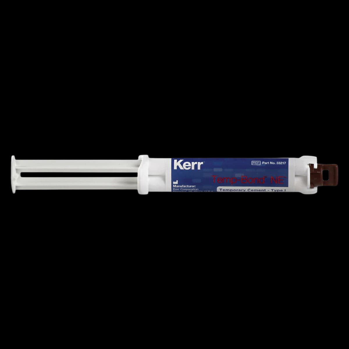 Kerr TempBond NE Non-Eugenol Temporary Cement, Automix Syringe Kit, 2 x 11.8 g Syringes + 20 Mixing Tips, 33217 thumbnail 2