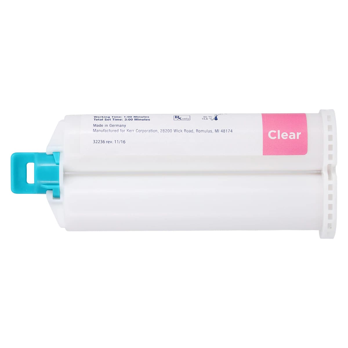 Kerr SoftLine Chairside Silicone Soft Reline Material Refill, Clear Pink, 50 mL Cartridge Kit, #32236 thumbnail 4