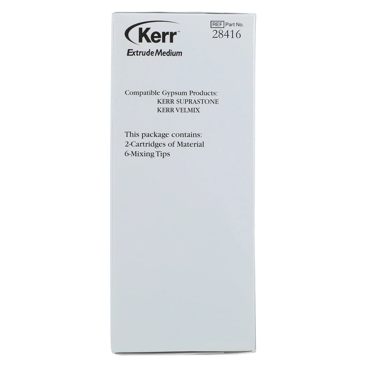 Kerr Extrude VPS Impression Material, Medium Body, Green, 50 ml Cartridges, 2/Pk with 6 Mixing Tips, 28417 thumbnail 3