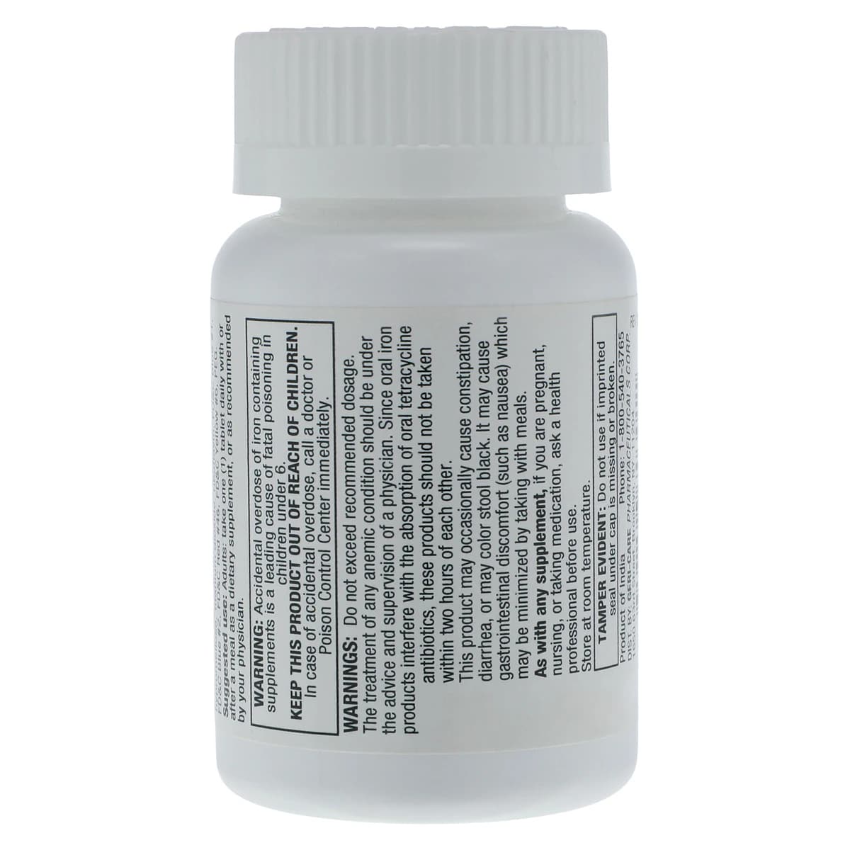 Ferrous Sulfate Tablets 325mg, 100/Bottle, Geri-Care Pharmaceuticals thumbnail 2