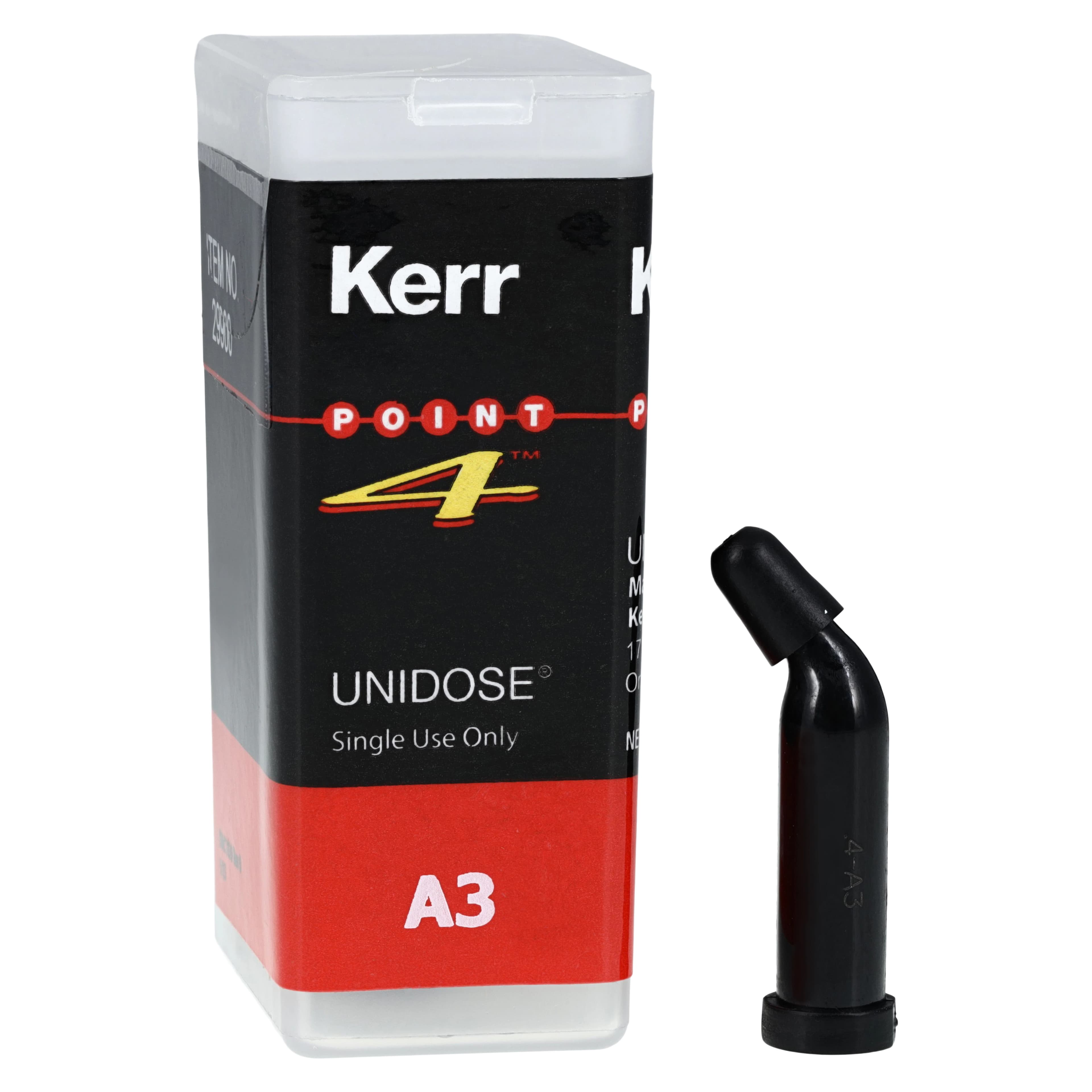 Kerr Point 4 Optimized Particle Composite Unidose Refill, A3 Body, Light-Cure, 0.2 g, 20/Pk, #29900 - Point 4 A3 0.2g Unidose Refill Pack of 20 - Image 1
