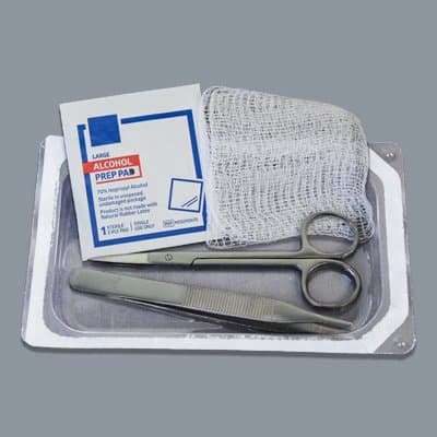 Trinity Sterile Inc. Suture Removal Tray with Iris Scissors, Sterile, Single-Use - Suture Removal Tray w/ Iris Sc - Image 1