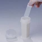 Bel-Art Products Coplin Staining Jar, Polypropylene, Screw Cap, White, 2-3/8 x 4-1/2 in, Each - Jar Staining Coplin - Image 1