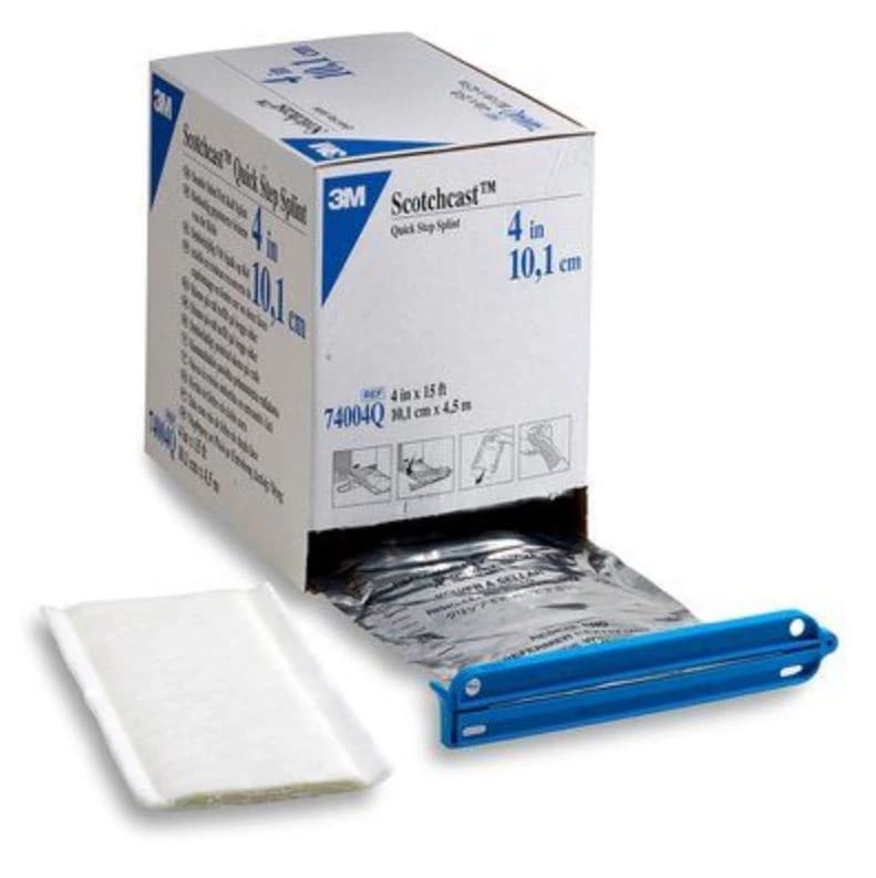 3M Scotchcast Quick Step Double-Sided Felt Roll Splint, 4" x 15 ft Roll, 1 rl/bx, 2 bx/cs, 74004Q - 3M SCOTCHCAST QUICK STEP DOUBLE SIDED FELT ROLL SPLINT, 74004Q - Image 1