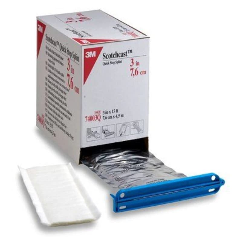 3M Scotchcast Quick Step Double Sided Felt Roll Splint, 3" x 15 ft, 1 Roll/Box, 74003Q thumbnail 2