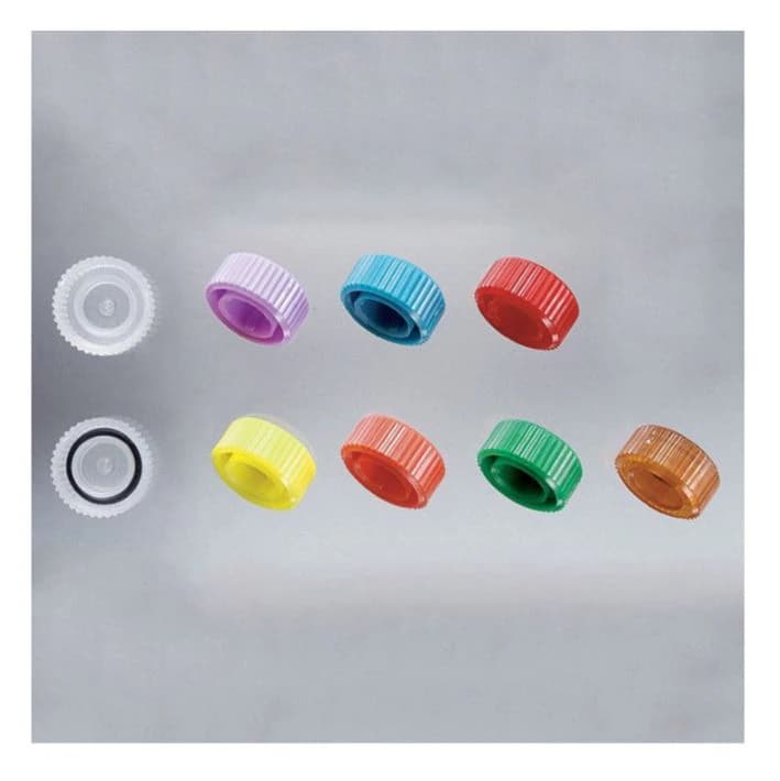 Cardinal Health SP Microcentrifuge Tube Screw Cap, Polypropylene, Yellow, 5000/Case - Cap SP Screw PP F/Microcentrfg - Image 1
