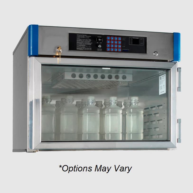 Blickman Industries Warming Cabinet, Glass Door, 1 Shelf, Silver, 90-110°F - Cabinet Wrm Gls Dr 1Shlf - Image 1