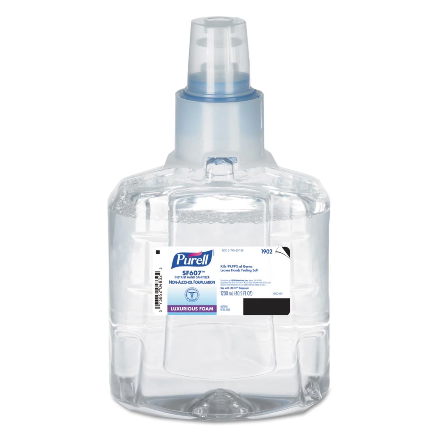 PURELL SF607 Instant Hand Sanitizer Foam, 1200 mL Refill, Fragrance Free, 2/Case - PURELL SF607 Instant Hand Sanitizer Foam - Image 1