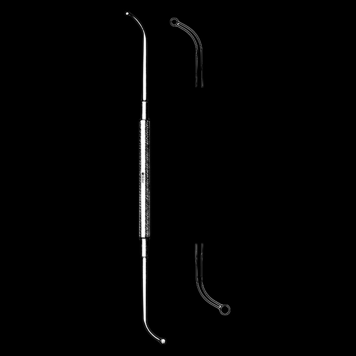Sklar Ostium Seeker Elevator, Double Ostium Ball Tip, 7-1/2" - Elevator Dbl Ostium Ball Tip - Image 1