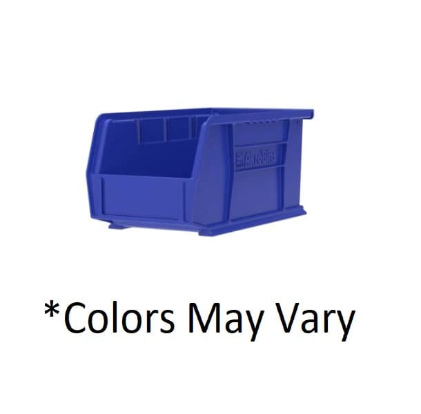 Akro-Mils AkroBins Storage Bin, Blue Polymer, with Label Holder, 9-1/4" x 6" x 5", 12/Case - Bin Strg PP Stack 9.25x6x5" - Image 1