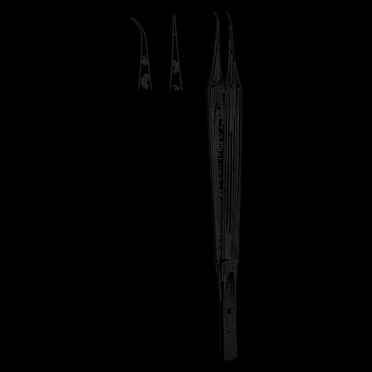 Sklar Instruments Micro Suture Tying Forceps, Straight, 6" - Forceps Suture Tying Mic Strt - Image 1