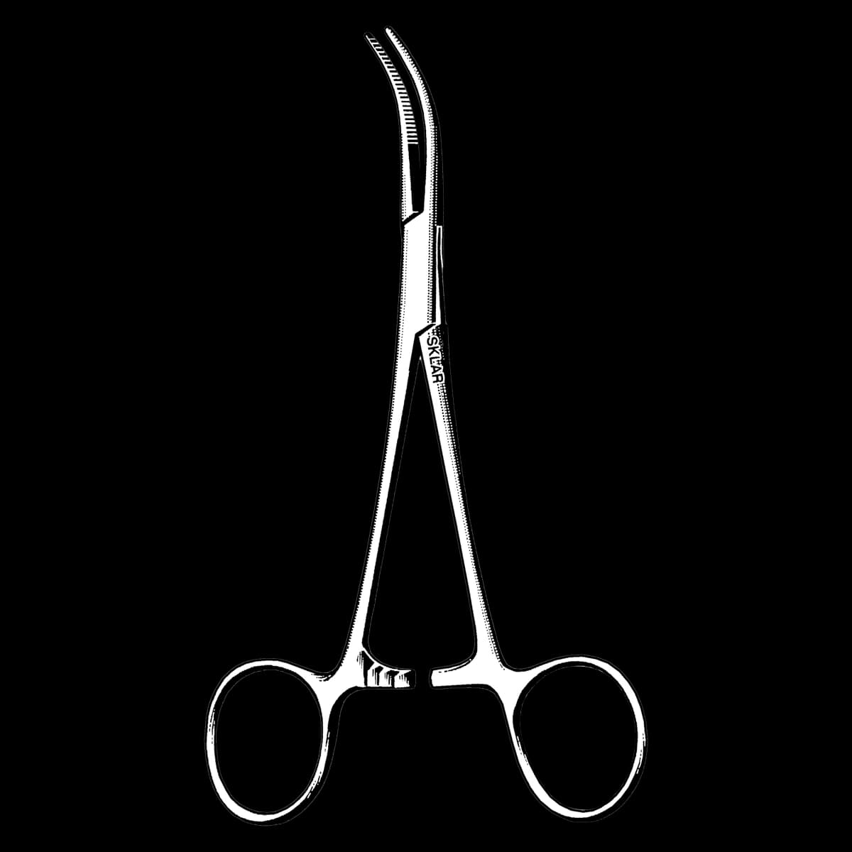 Sklar Dandy Hemostatic Forceps, Curved, 5-1/2" (14 cm), Stainless Steel - Forcep Hemostatic Dandy Crv - Image 1