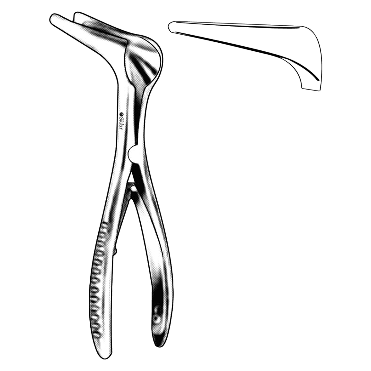 Sklar Instruments Cottle Nasal Speculum, 5-1/4", 75mm Tip, Non-Sterile, Reusable, Each, 01KWC87QDSAXG02YW655B8CN3V - Specula Nasal Cottle - Image 1