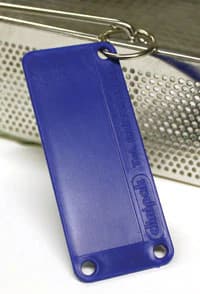 HealthMark Identification Tag, Blue, 3.5" x 1.5", Resin Bonded, 100/Package - Tag Tray Identification - Image 1