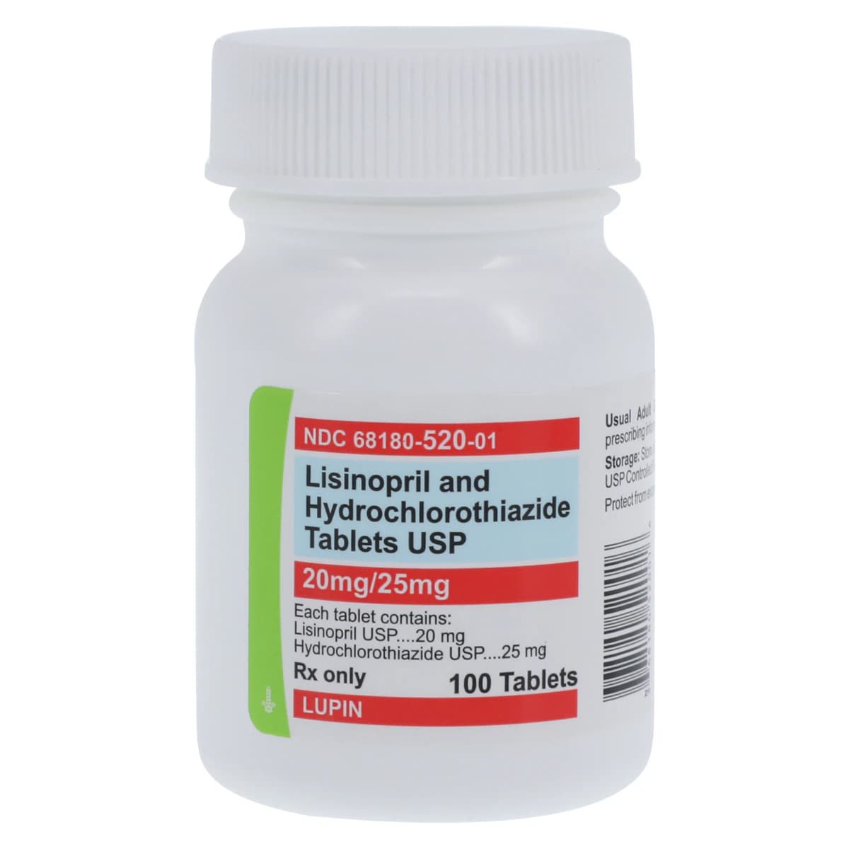 Lisinopril/HCTZ Tablets 20mg/25mg, 100 Tablets/Bottle - Lisinopril/HCTZ Tablets - Image 1