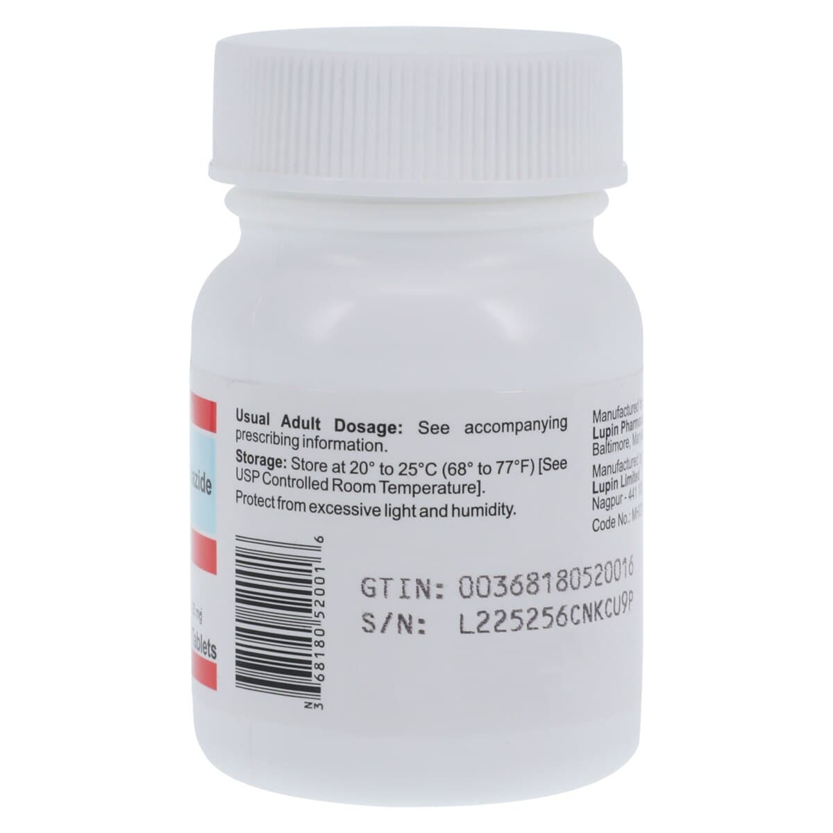Lisinopril/HCTZ Tablets 20mg/25mg, 100 Tablets/Bottle thumbnail 3