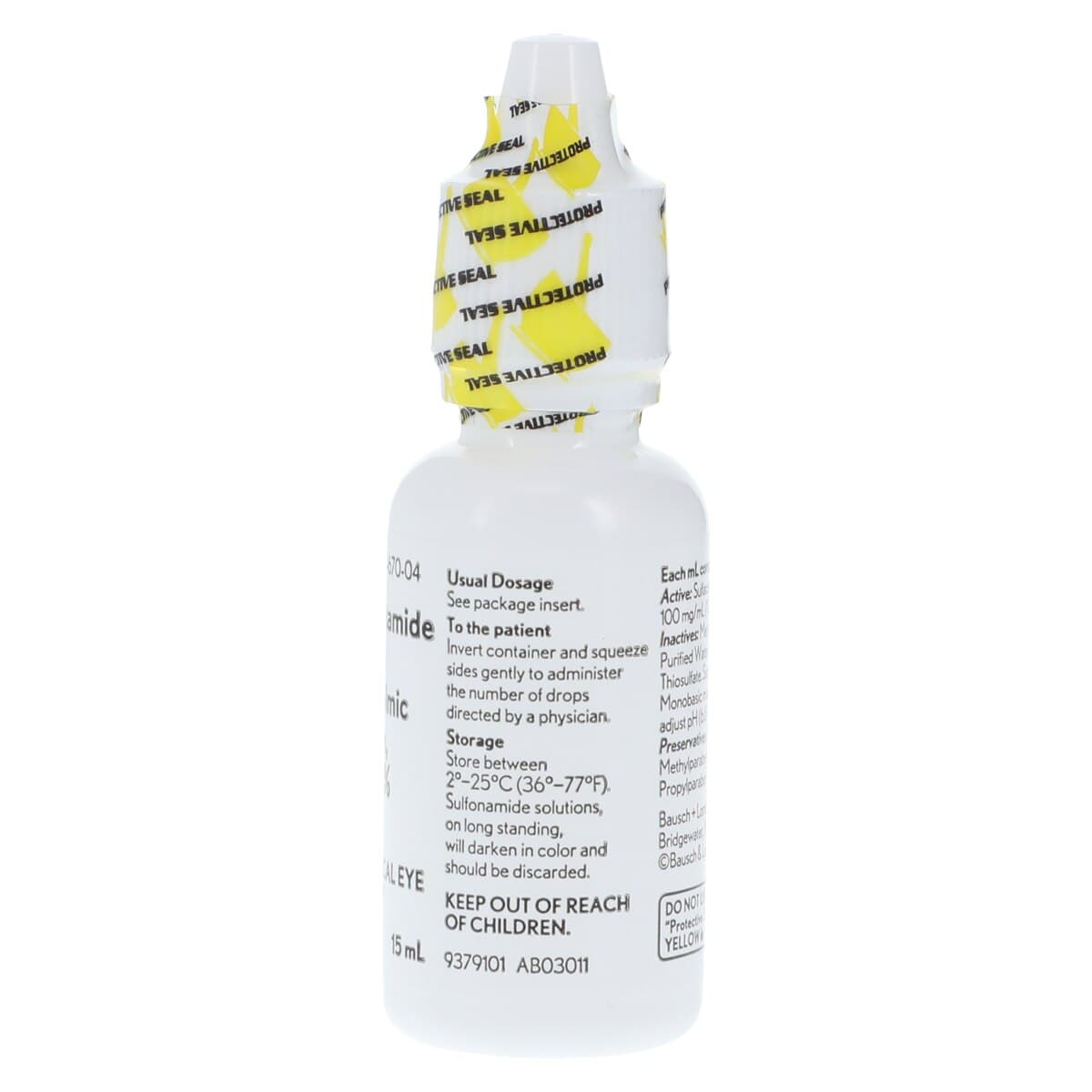 Sulfacetamide Ophthalmic Solution 10%, 15 mL Bottle, Bausch thumbnail 4