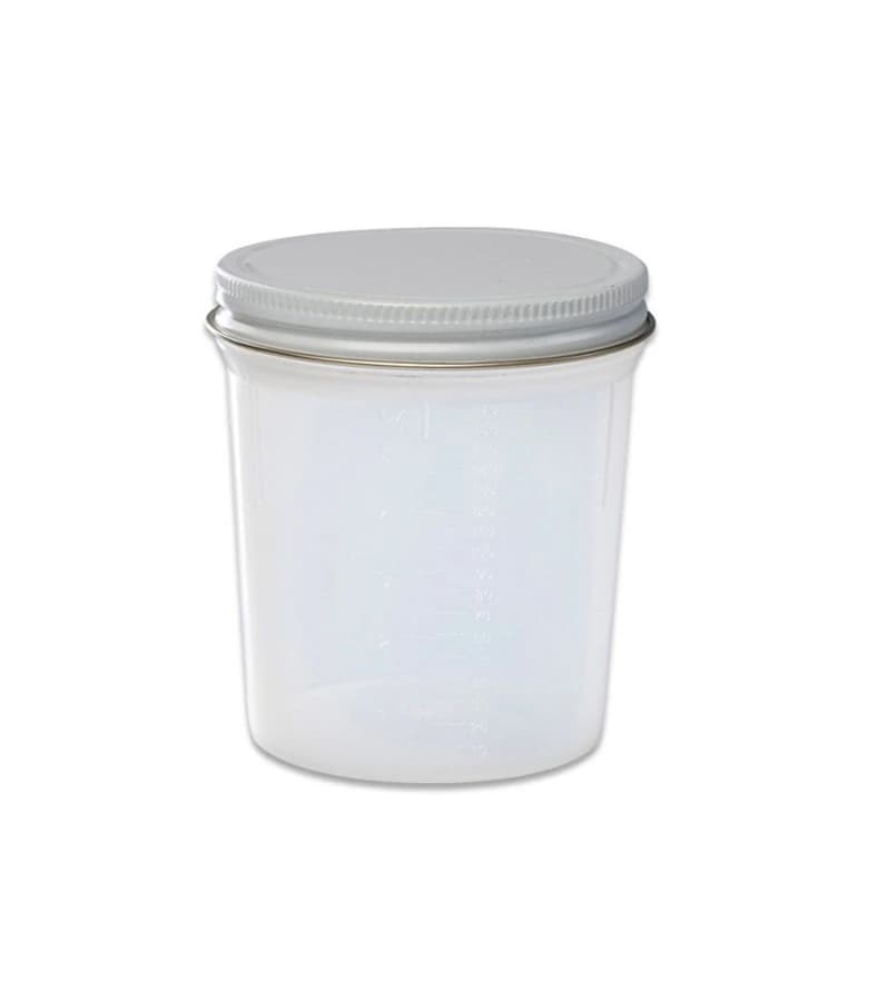 Cardinal Health Precision Specimen Container, 4 oz, Sterile, Graduated, Metal Lid with Clear Plastisol Lining, 400/Case - Container Specimen Precision - Image 1