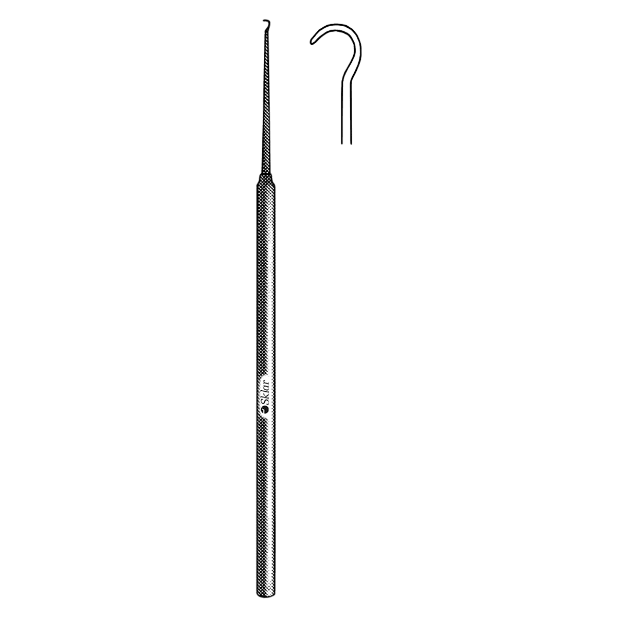 Sklar Instruments Niro Hook Skin, Stainless Steel, 6.75", 4mm - Hook Skin 6.75" 4mm - Image 1