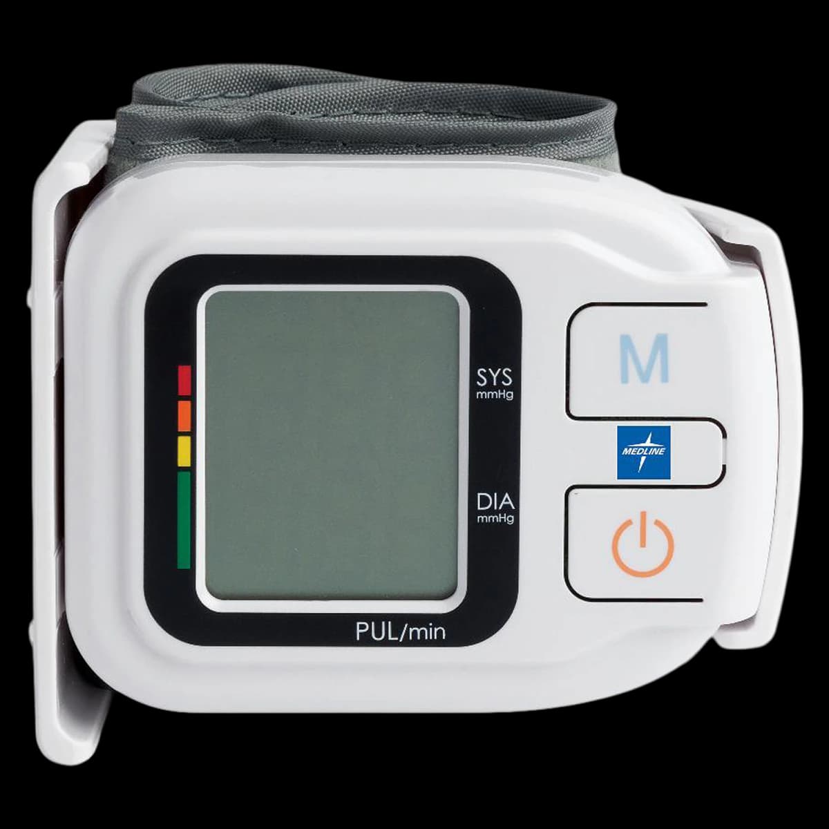 Medline Plus Automatic Digital Wrist Blood Pressure Monitor, Gray/White, Latex-Free, 19.5cm Cuff thumbnail 2