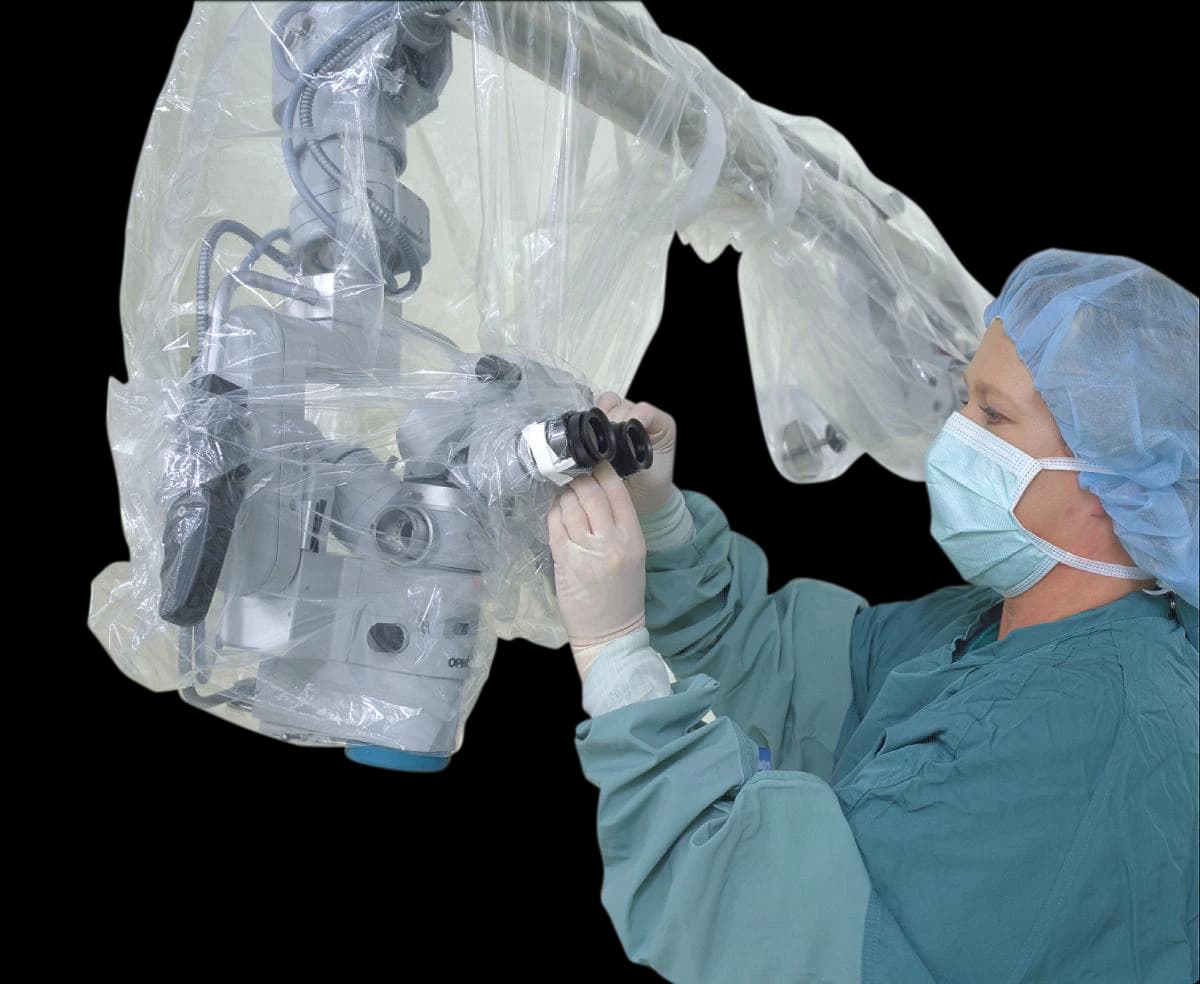 Medline Zeiss OPMI Microscope Drape, 41" x 64" - Drape Microscope Zeiss - Image 1