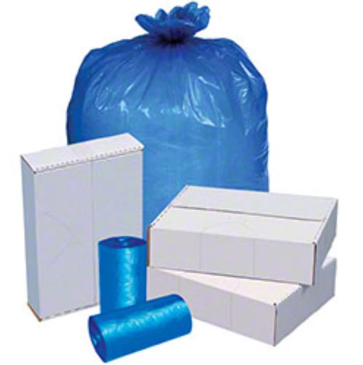 Pitt Plastics Linen Bag, 30" x 43", Blue, 8/Case - Bag Linen 30x43" Blue - Image 1