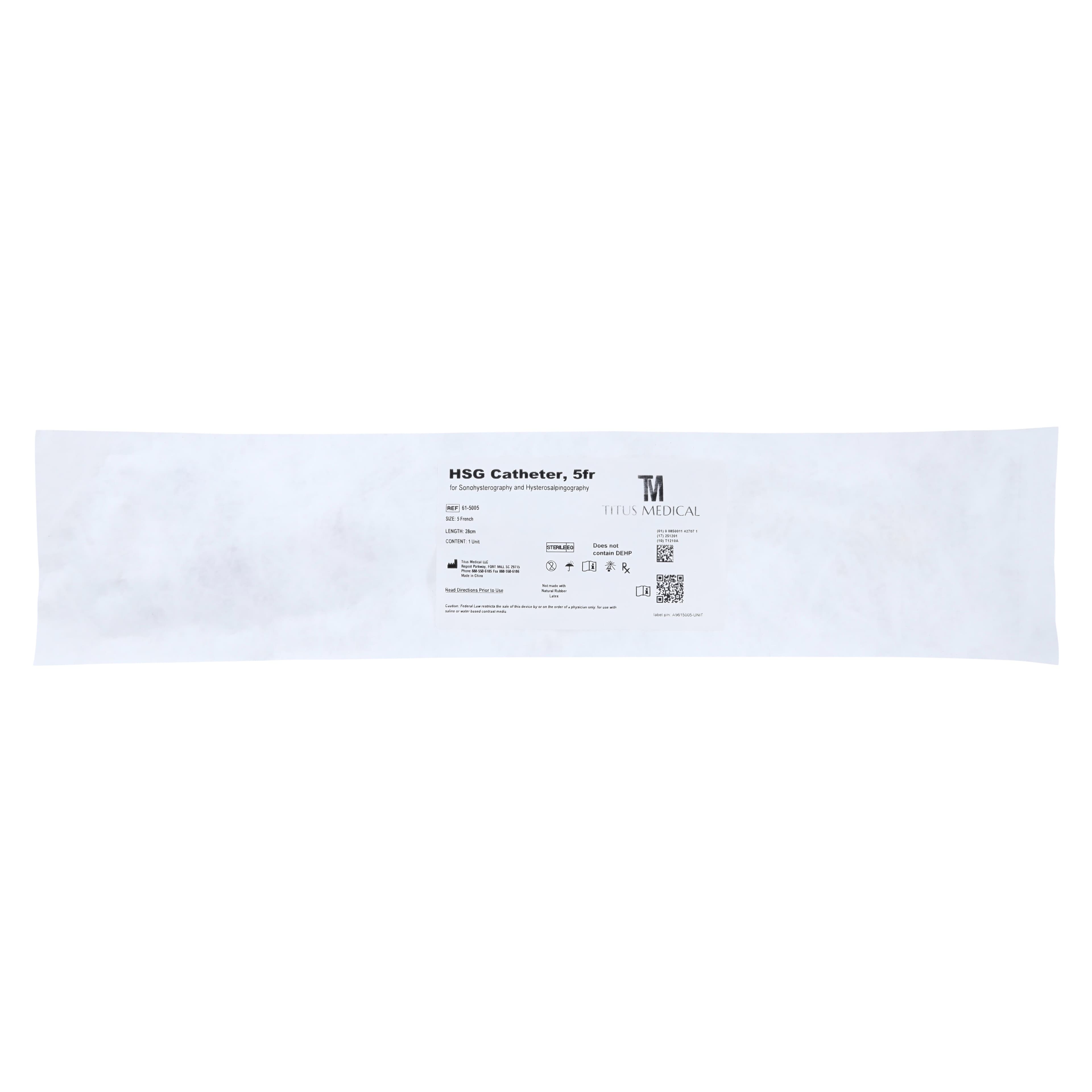 Catheter HSG Cooper Style, Kraton HS Silicone, 5Fr, Titus Medical thumbnail 2