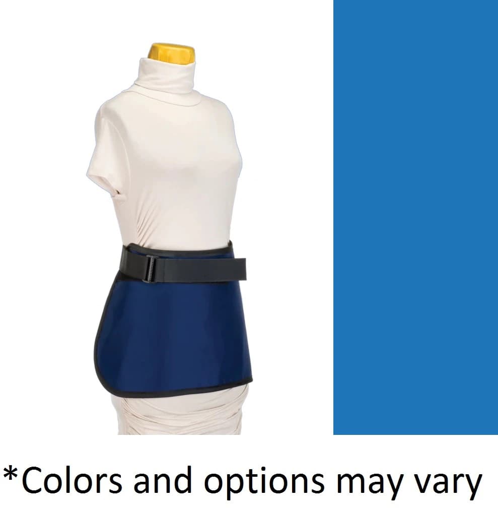 Wolf X-Ray Apronette X-Ray Protective Apron, Medium, Blue, 12x12" Lead Equivalent 0.5mm, with Belt - Apronette X Ray Unisex Medium - Image 1