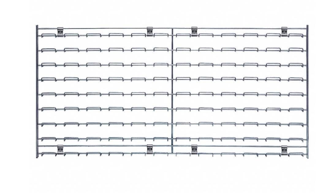 Quantum Inc Louvered Wire Panel for Hanging Bins, 36" x 18", Each - Panel Louvered Wire - Image 1