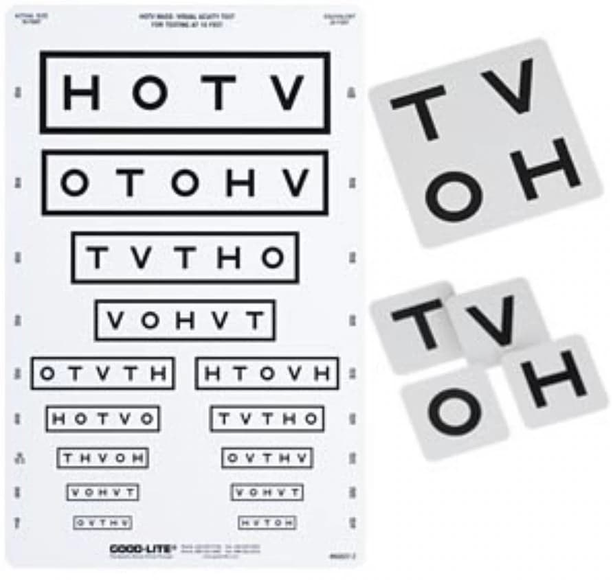 Good-Lite Chart Vision MassTest HOTV Distance Chart - Chart Vision MassTest HOTV - Image 1