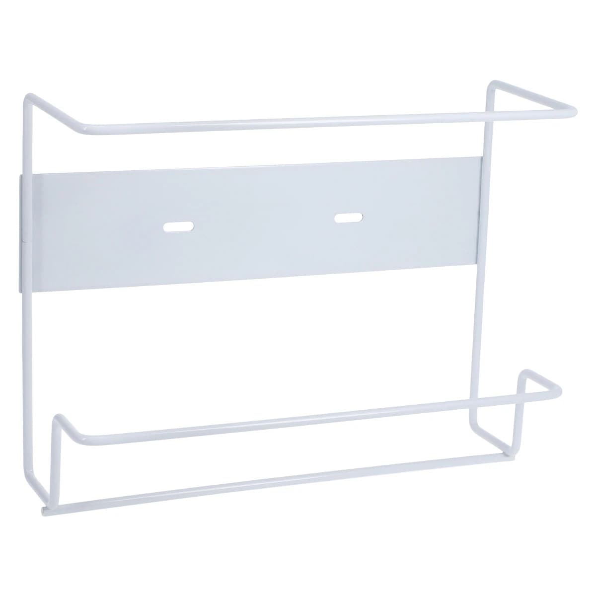 Bowman Double Wire Glove Box Dispenser, Wall-Mountable, White Enamel, Holds 2 Boxes - Double Wire Glove Dispenser - Image 1