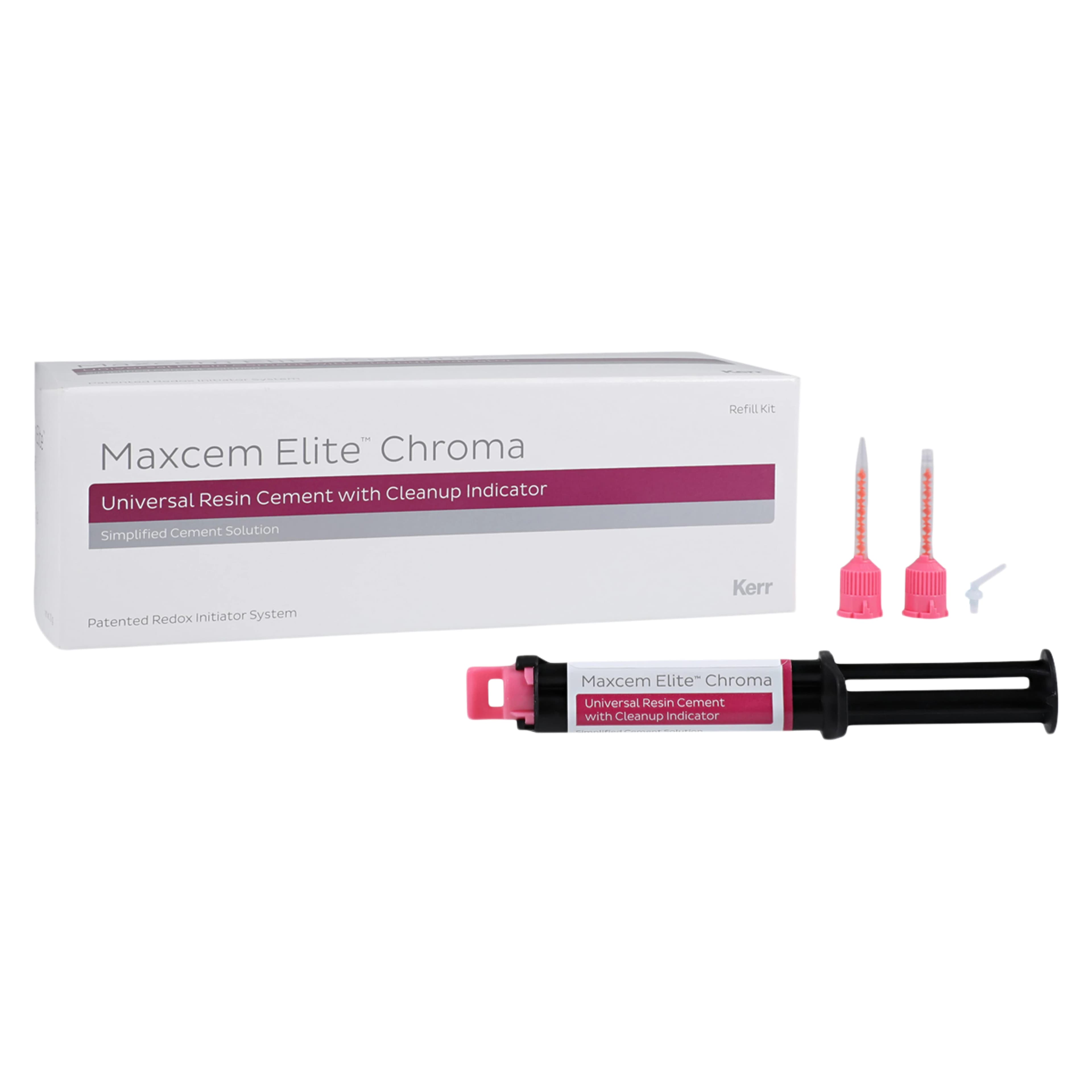 Maxcem Elite Chroma Universal Resin Cement Refill Pack, Yellow, 5g Syringe (2), 36302 thumbnail 2