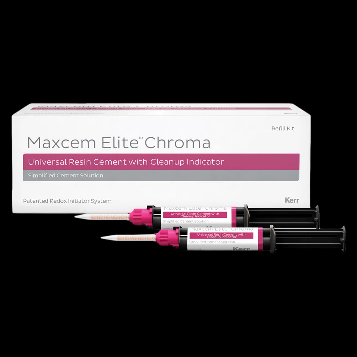Maxcem Elite Chroma Universal Resin Cement Refill Pack, Yellow, 5g Syringe (2), 36302 - Maxcem Elite Chroma Refill Pack, Yellow 5g Syr (2) - Image 1