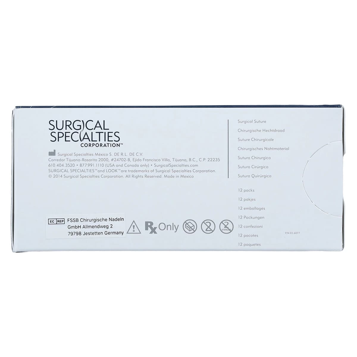 Sharpoint Plus Nylon Monofilament Non-Absorbable Suture, 3-0, 18", PS-1 Precision Reverse Cutting 3/8 Circle Needle 24mm, Black, 12/Box thumbnail 4
