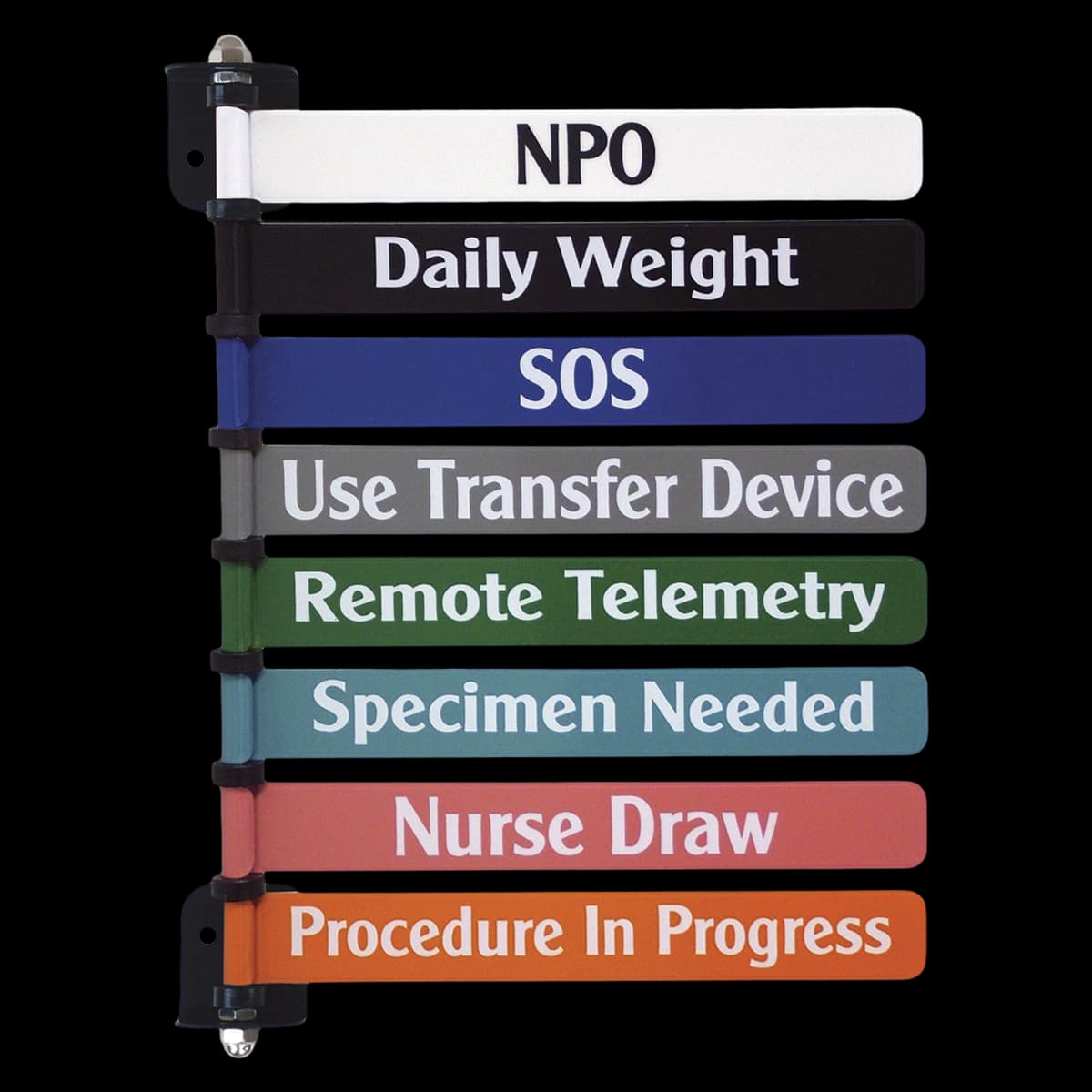 Omnimed Flag System Exam Room Signal, 8 Flags, 8 in, Each - Flag System Exam Room Signal - Image 1