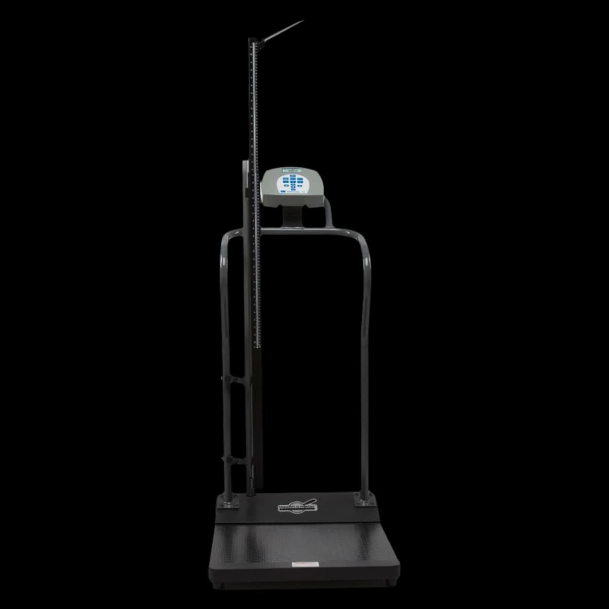 Pelstar Health o meter Professional Platform Scale with Handrail, 1000 lb Capacity, 1-1/2" TFT-LCD Screen - Scale Platform w/Handrail - Image 1
