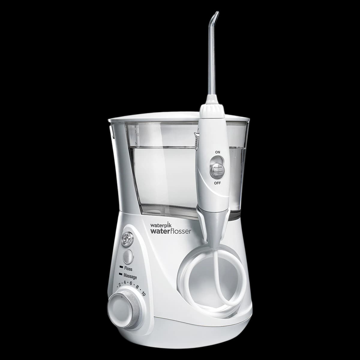 Waterpik Aquarius Professional Water Flosser WP-660, White/Chrome, Corded - Waterpik Aquarius Water Floss - Image 1