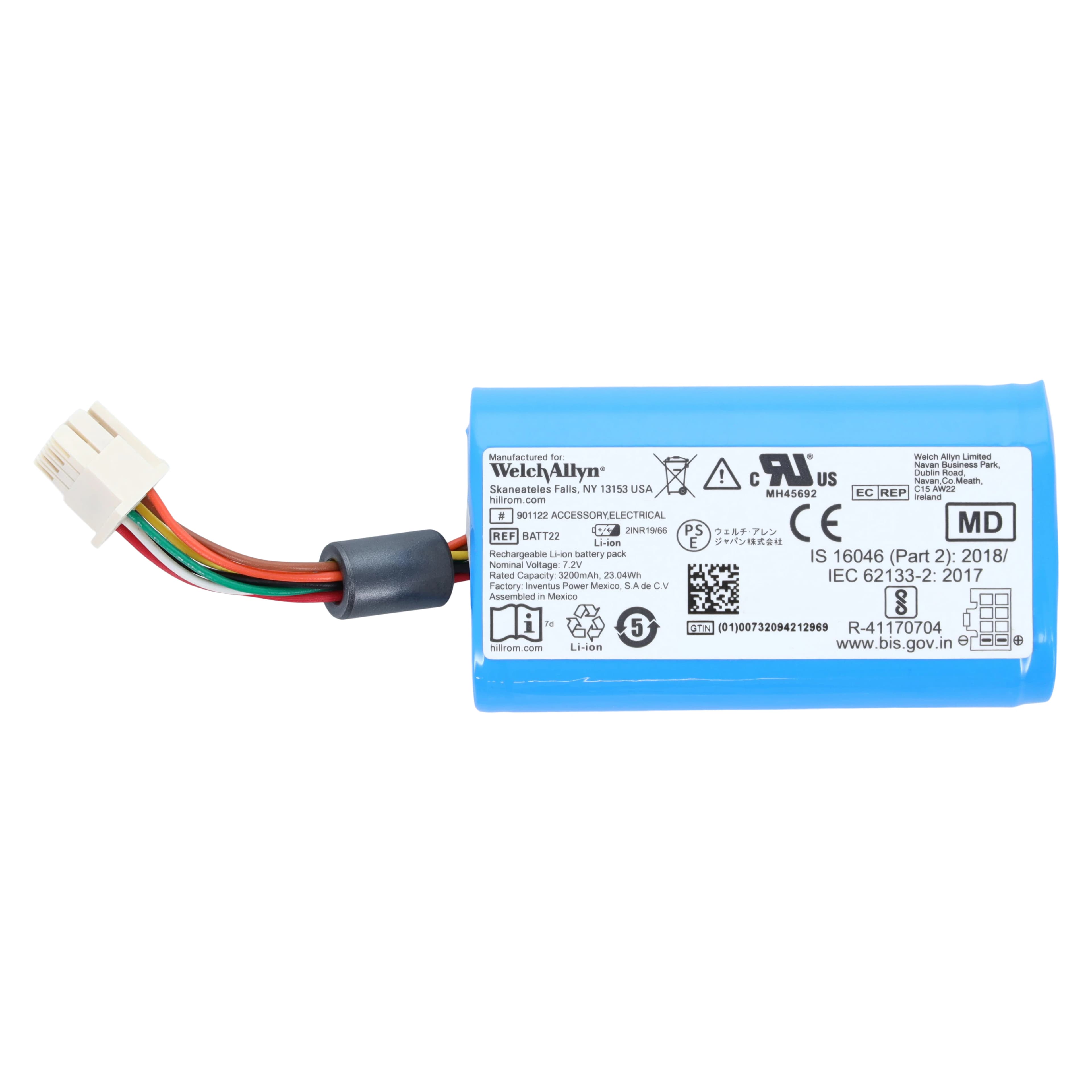 Welch Allyn Connex Vital Signs Monitor Replacement Battery - Battery f/Connex Monitor - Image 1