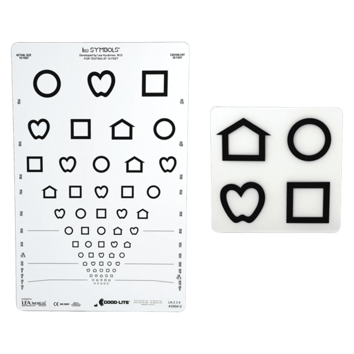 Good-Lite LEA Symbols Vision Testing Chart - Chart LEA Symbols - Image 1