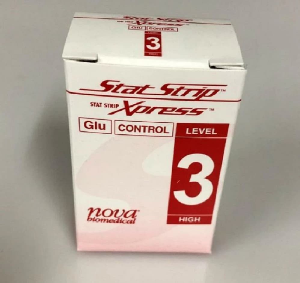 Nova Biomedical StatStrip Custom Glucose Level 3 Control, Each - Control StatStrip Level 3 - Image 1