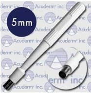 Acu-Punch Dermal Biopsy Punch, 5mm, Stainless Steel Blade, Sterile, Disposable, 25/Package - Punch Biopsy Acu-Punch - Image 1