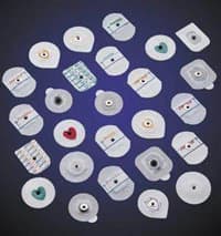 Conmed Huggables Pediatric/Neonatal ECG Electrode, 1.25" Tape, Wet Gel, Snap, 20x30/Case - Electrode Huggables Pediatric - Image 1
