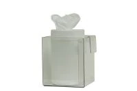 Marketlab Dispenser Caddy Clip On, Transparent PETG Plastic, 6.65 x 6.2 x 7.33 in - Dispenser Caddy Clip On - Image 1