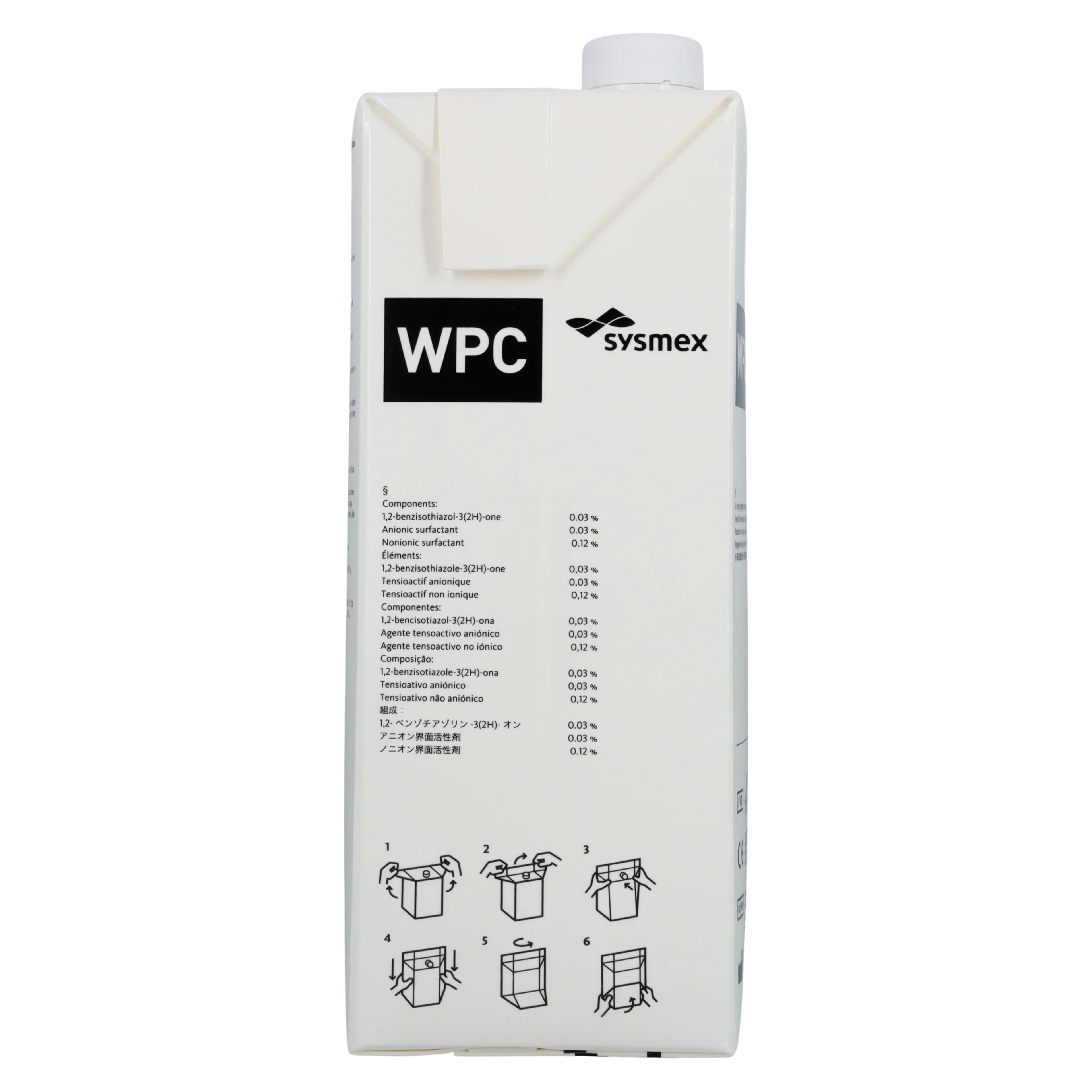 Sysmex Lysercell WPC Reagent for Hematology Analyzer, 2 x 1.5 L, 2/Box thumbnail 2